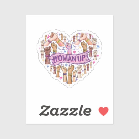 Sticker Féminisme Feministe Forte autonomisation des femme (Feuille)