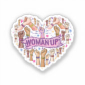 Sticker Féminisme Feministe Forte autonomisation des femme (Recto)