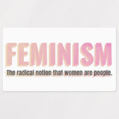 Sticker féministe - Bold Voices (Design 2)