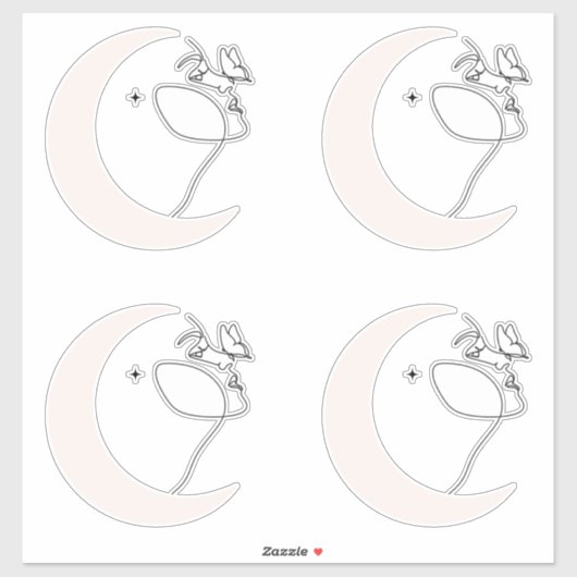 Sticker Femme (Feuille)