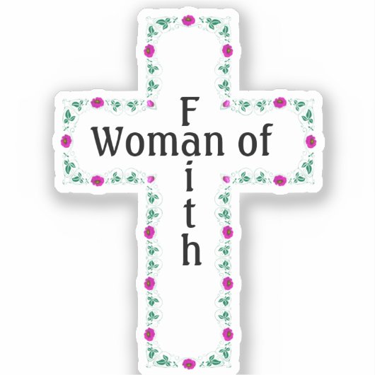 Sticker Femme de foi (Recto)