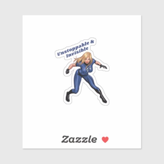 Sticker Femme invisible (Feuille)