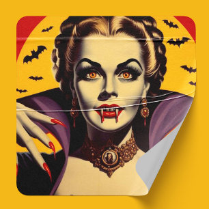 Sticker Femme vintage Vampire