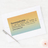 Sticker FEMMEPHOBIA Coucher De Soleil (Enveloppe)