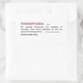 Sticker FEMMEPHOBIA Rose (Sac)