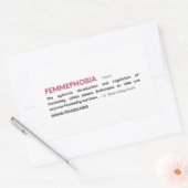 Sticker FEMMEPHOBIA Rose (Enveloppe)