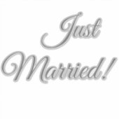Sticker Fenêtre de voiture juste marié (Devant)