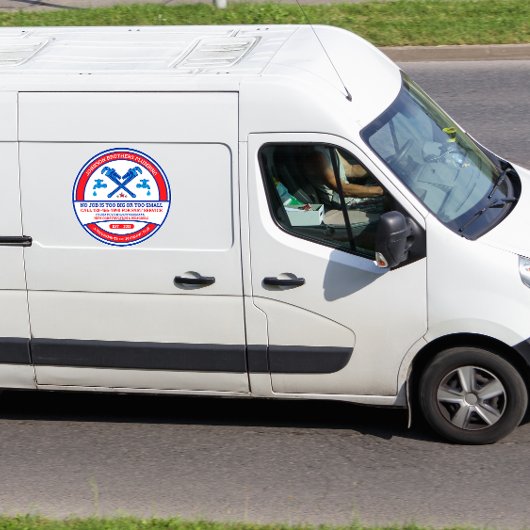 Sticker Fenêtre Entreprise de l'entrepreneur en plomberie 