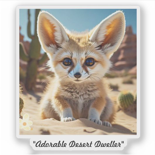 Sticker "Fennec Fox Appeal" (Devant)