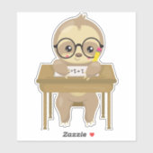 Sticker Fente d'école, Jolie fente, Fente pour bébé, Burea (Feuille)