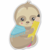 Sticker Fente d'école, Jolie fentes, Fente bébé, Stylo, Cr (Devant)