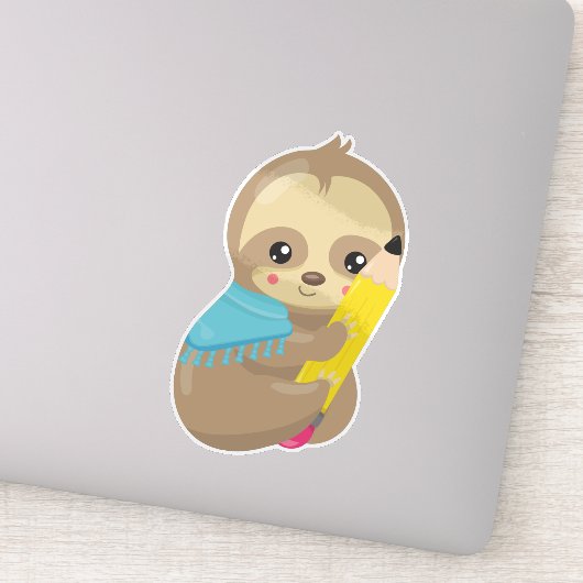 Sticker Fente d'école, Jolie fentes, Fente bébé, Stylo, Cr (Détail)