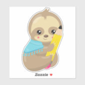 Sticker Fente d'école, Jolie fentes, Fente bébé, Stylo, Cr (Feuille)