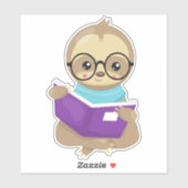 Sticker Fente d'école, Jolie fentes, Fente de bébé, Lunett (Feuille)