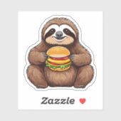 Sticker Fentes lentes avec Fast Food étanche (Feuille)