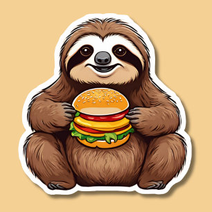 Sticker Fentes lentes avec Fast Food étanche