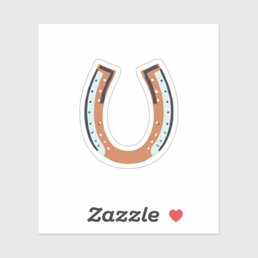 Sticker Fer à cheval (Feuille)