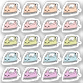 Sticker Fer Chores Laverie Repère de repassage Bujo Planne (Devant)