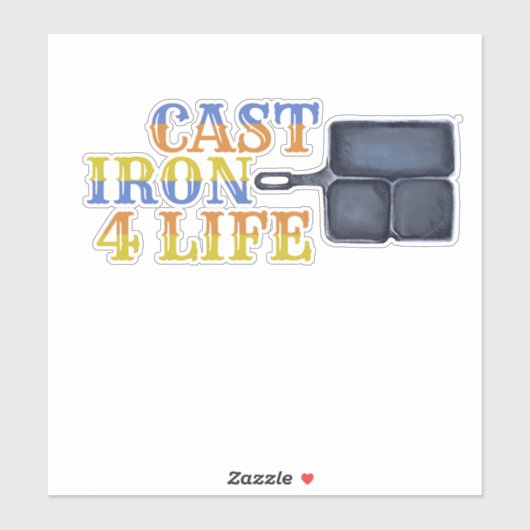 Sticker Fer fondu à vie (Feuille)