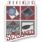 Sticker Fer moulé bien assis (Devant)