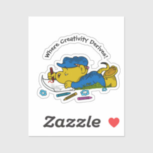 Sticker Ferald Là où la créativité dérive !