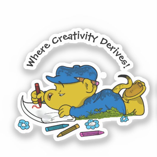 Sticker Ferald | Là où la créativité dérive ! (Recto)
