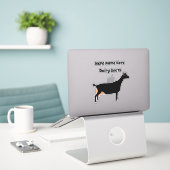 Sticker Ferme de chèvre laitière personnalisée (Ordinateur portable sur le bureau)