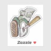 Sticker Fermeture de hameçon de vache (Feuille)