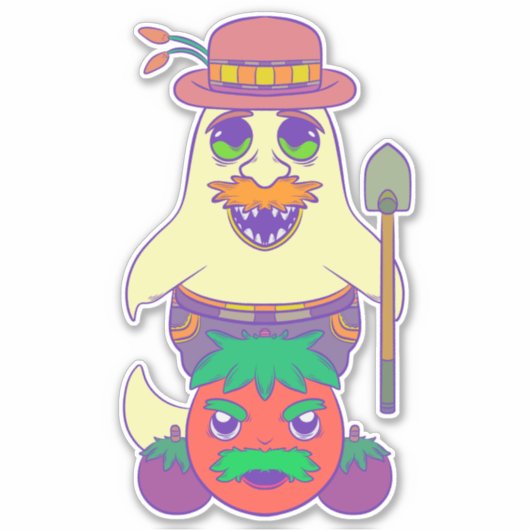 Sticker Fermier fantôme (Devant)