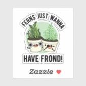 Sticker Ferns veut juste avoir un jeu de Plante amusant (Feuille)