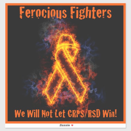 Sticker Ferocious Fighters LOGO Vinyl Decal (Feuille)