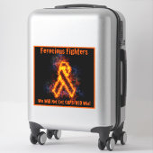 Sticker Ferocious Fighters LOGO Vinyl Decal (Sur valise)