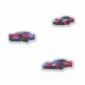 Sticker ferrari neon (Devant)