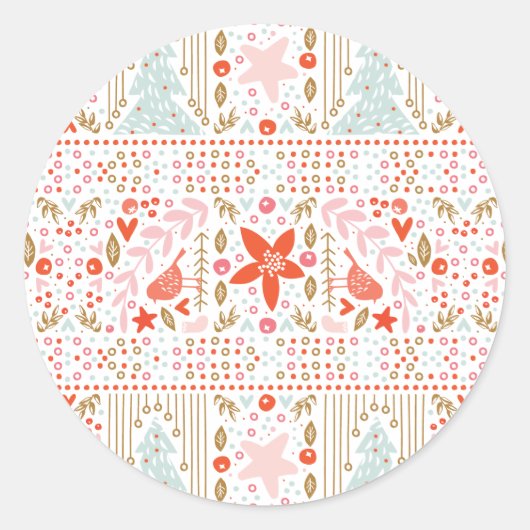 Sticker Festin Christmas Pretty Holiday (Devant)