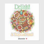 Sticker Festin Tropical (Feuille)