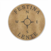 Sticker Festina lente (Devant)