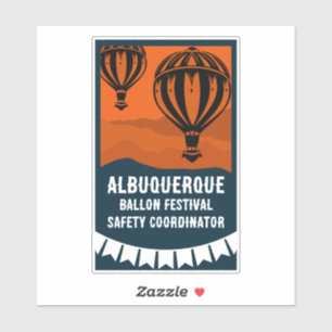 Sticker Festival du pilote de ballon à air chaud