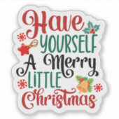 Sticker Festive Christmas Spirit Design (Devant)