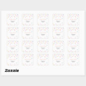 Sticker Festive Confetti Mariage Favor (Feuille)