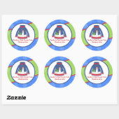 Sticker Festive Douleur Laide Personnalisé Faveur (Feuille)