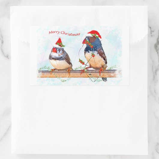 Sticker Festive Finches (Sac)