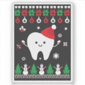 Sticker Festive Fun & Happy Dental Christmas (Devant)