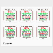 Sticker Festive Holiday pour Enveloppement de Cade (Feuille)