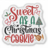 Sticker Festive Joyeux Noël (Devant)