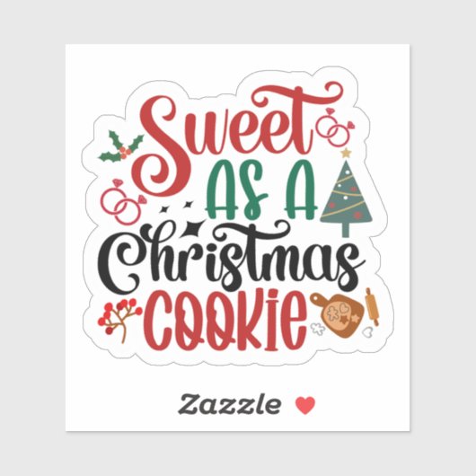 Sticker Festive Joyeux Noël (Feuille)