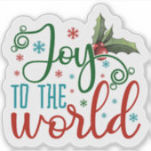 Sticker Festive Noël Joie et couleurs (Devant)