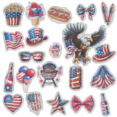 Sticker Fête 4 juillet (Devant)