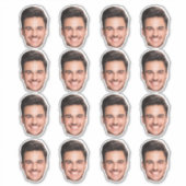 Sticker Fête Bachelorette Coupe-Visage Personnalisée Anniv (Devant)