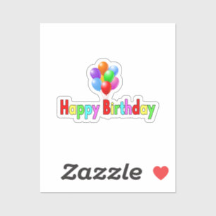 Sticker Fête d'anniversaire 