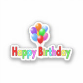 Sticker Fête d'anniversaire  (Recto)